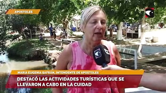 Destacó las actividades turisticas que se llevaron a cabo en la cuidad