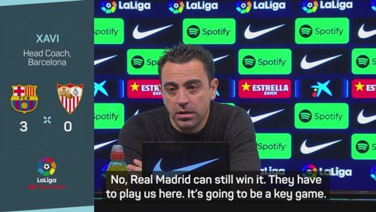 Xavi reluctant to write Real Madrid off despite Barcelona's eight point lead