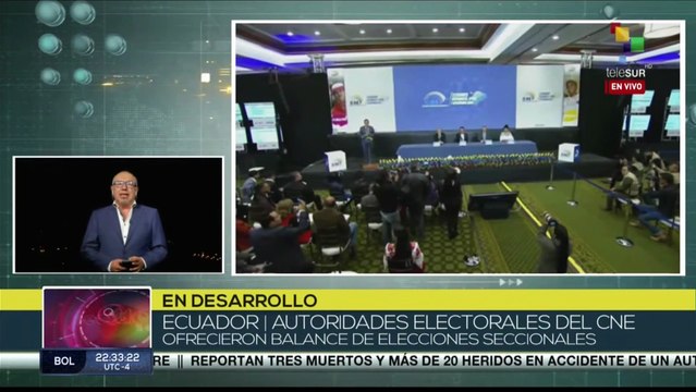 Ecuador: Continúa proceso de escrutinio tras comicios seccionales para definir los cargos locales