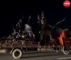 अखिलेश ने शेयर किया राम मंदिर के लिए मूर्तियां ले जाते ट्रक का वीडियो, बोले- श्रीराम का रथ-सपा का पथ