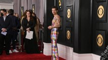 Harry Styles Wore Swarovski Overalls and No Shirt to the 2023 Grammys