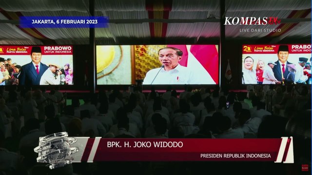 Jokowi di HUT Gerindra: Elektabilitas Pak Prabowo Potensial Jadi yang Tertinggi