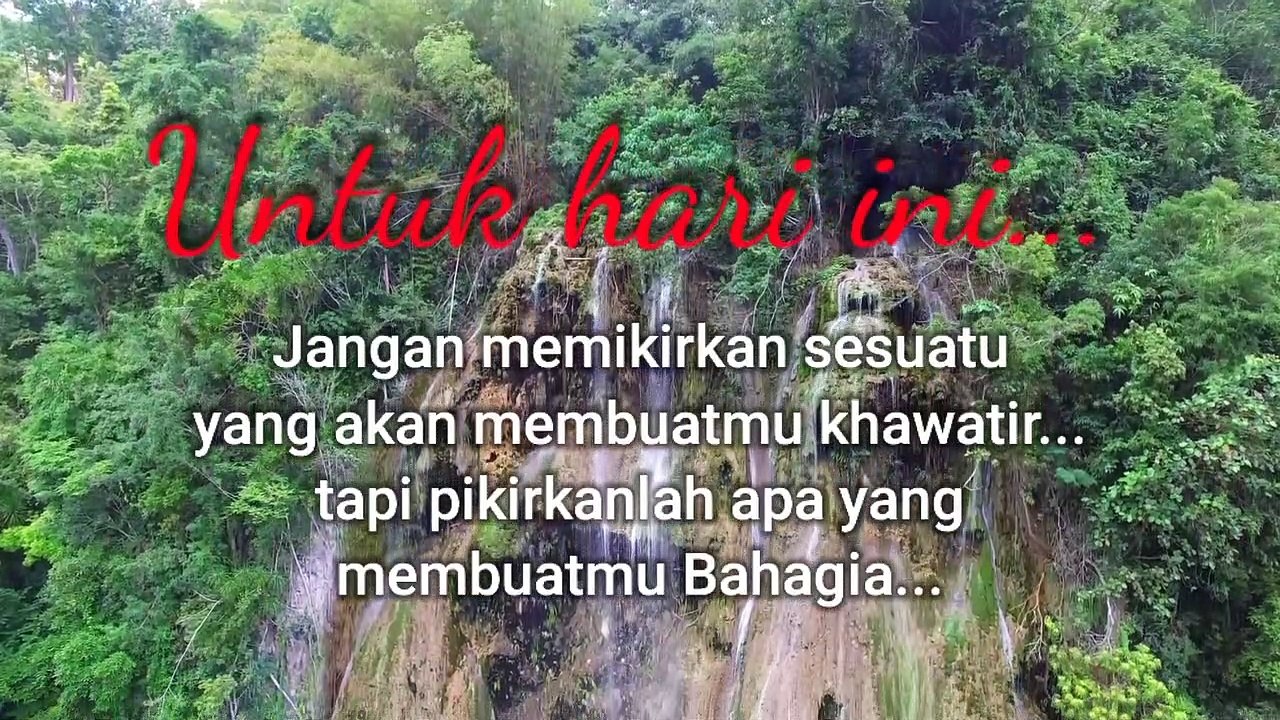 Untuk hari ini..