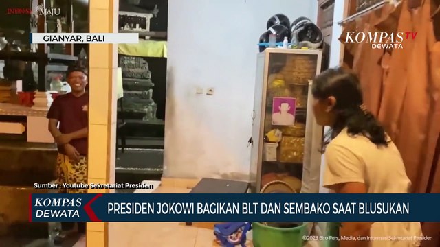 Blusukan Tengah Malam, Presiden Jokowi Bagikan BLT & SembaKo