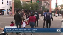 Phoenix police investigating theft of over $100k worth of equipment for NFL Experience