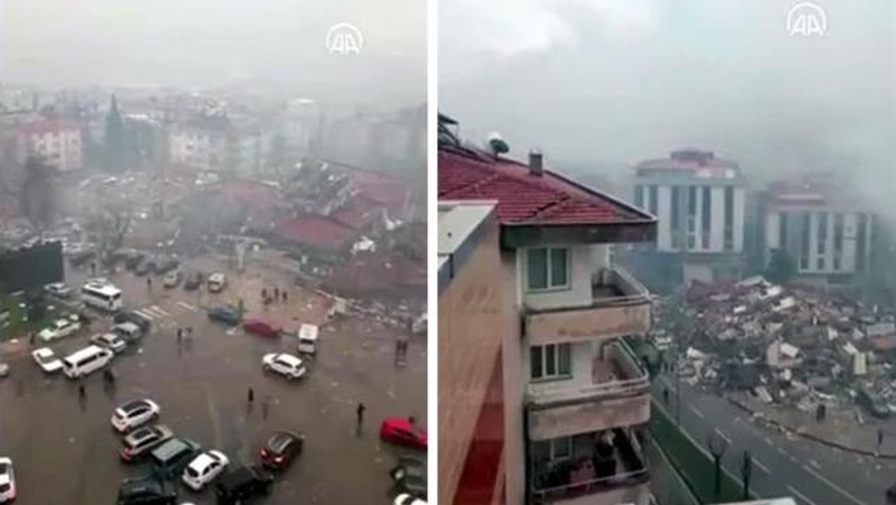 Ortalık yangın yeri gibi! Depremin merkez üssü Kahramanmaraş havadan görüntülendi
