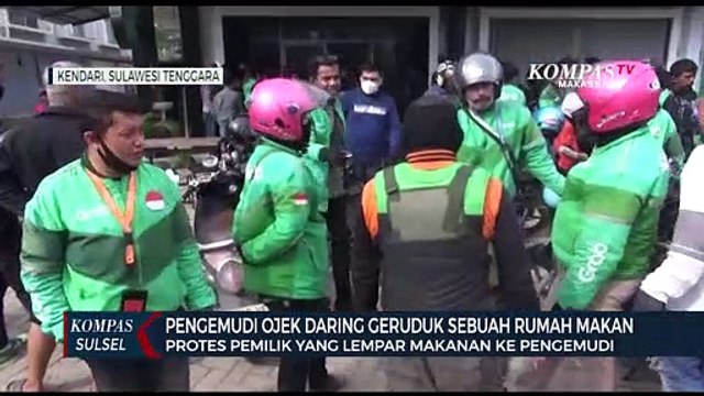Pengemudi Ojek Daring Geruduk Sebuah Rumah Makan