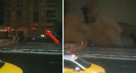 Diyarbakır’da 8 katlı bina böyle yıkıldı