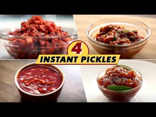 उन्हाळ्यात बनवा 4 झटपट बनणारी लोणची | Tasty & Instant Pickle Recipes | Archana Arte