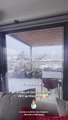 Δανάη Μπάρκα: Χιονισμένο τοπίο έξω από το σπίτι της