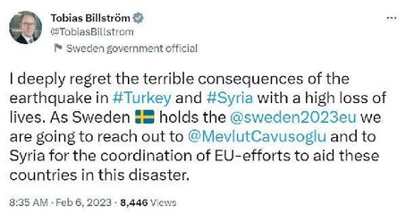 İsveç: AB yardımlarını yönlendirmek için koordine ediyoruz.