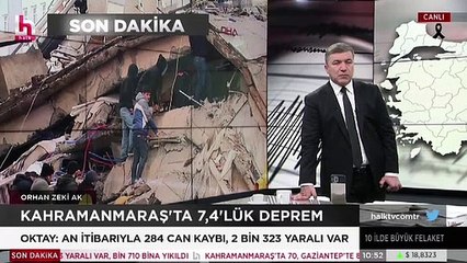 Canlı yayında enkaz altında kalan akrabaları için yardım istedi