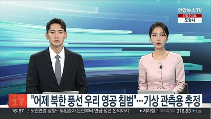"어제 북한 풍선 우리 영공 침범"…기상 관측용 추정
