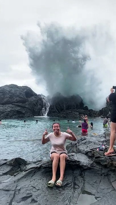 Surprise Splash at the Lagoon