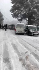 Karda kayan araçlar ortalığı birbirine kattı