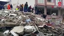 Osmaniye'de deprem nedeniyle çöken binada enkaz altında kalan vatandaşlar böyle kurtarıldı