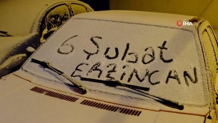 Erzincan beyaza büründü