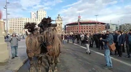 Las flotas de VTC históricas inician una marcha lenta en Barcelona