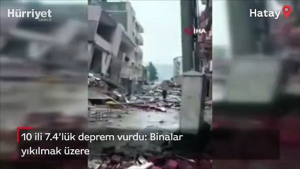 Descargar video: Depremin ardından dehşete düşüren görüntüler: Binalar yıkılmak üzere