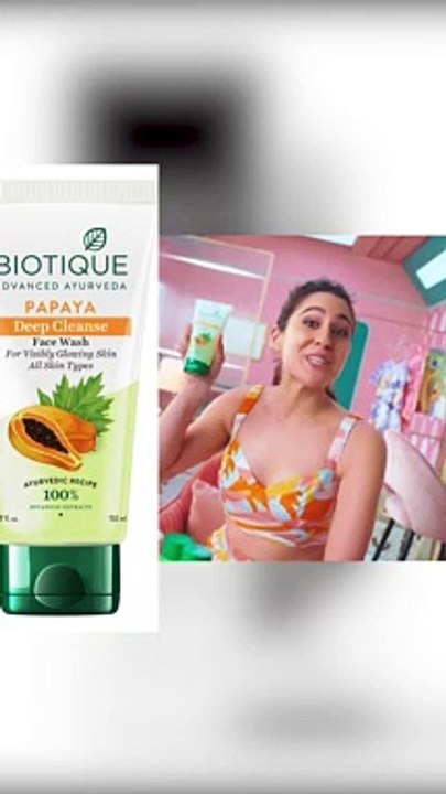 BIOTIQUE BIO PAPAYA VISIBLY FLAWLESS SKIN FACE WASH REVIEW #shorts #beautytips #tamil #reels #tips