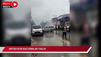 Antakya'da bazı binalar yıkıldı