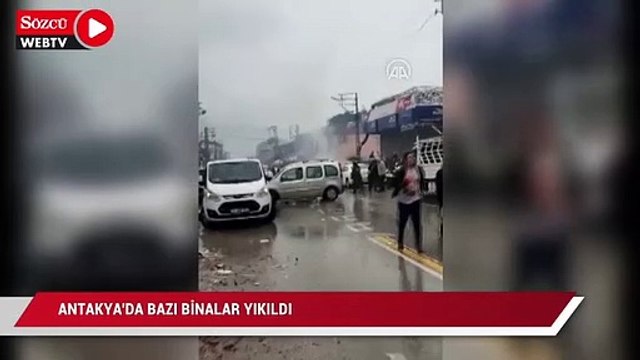 Antakya'da bazı binalar yıkıldı