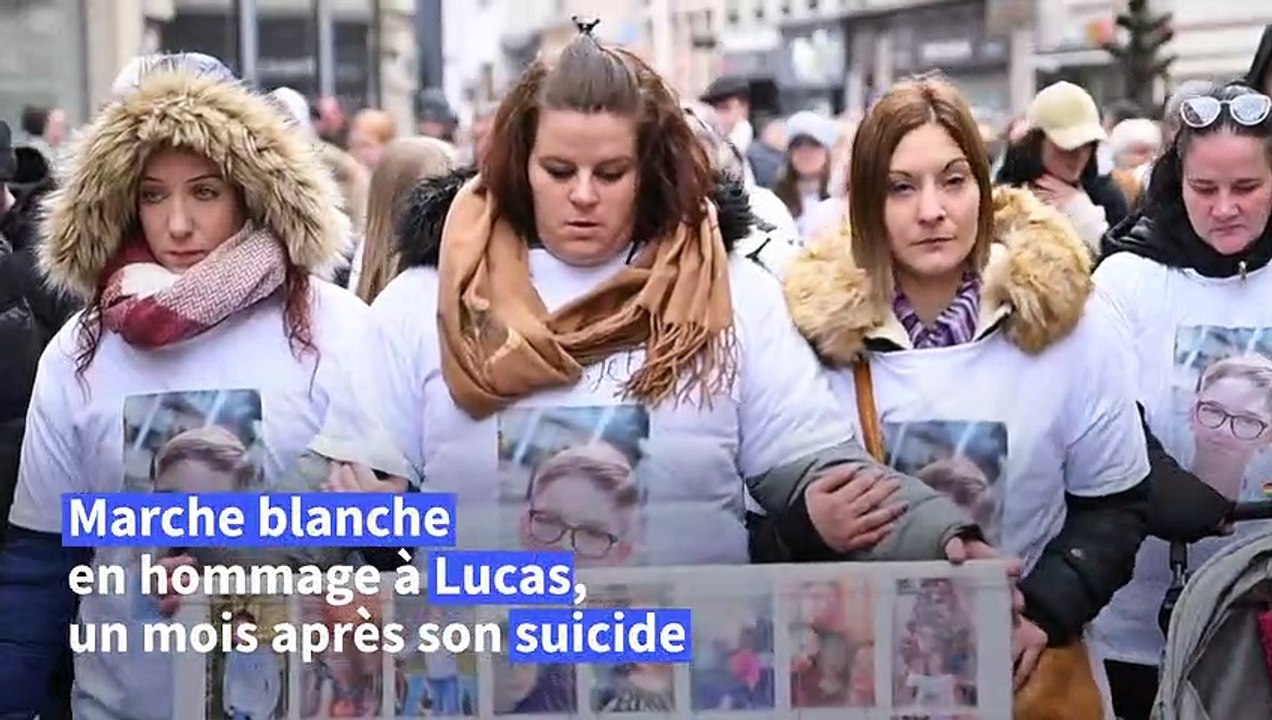Marche blanche en hommage à Lucas, un mois après son suicide