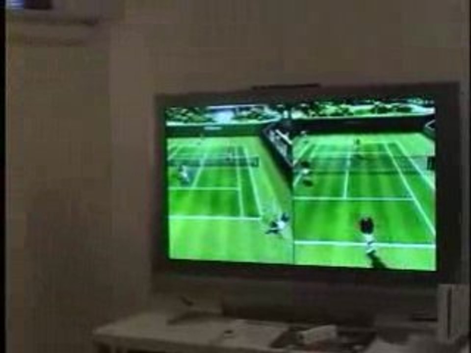Chien vs Chat sur Wii Sport Tennis