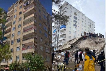 Depremin ardından 9 katlı apartmandan 8 saat sonra 3 cansız bedene ulaşıldı