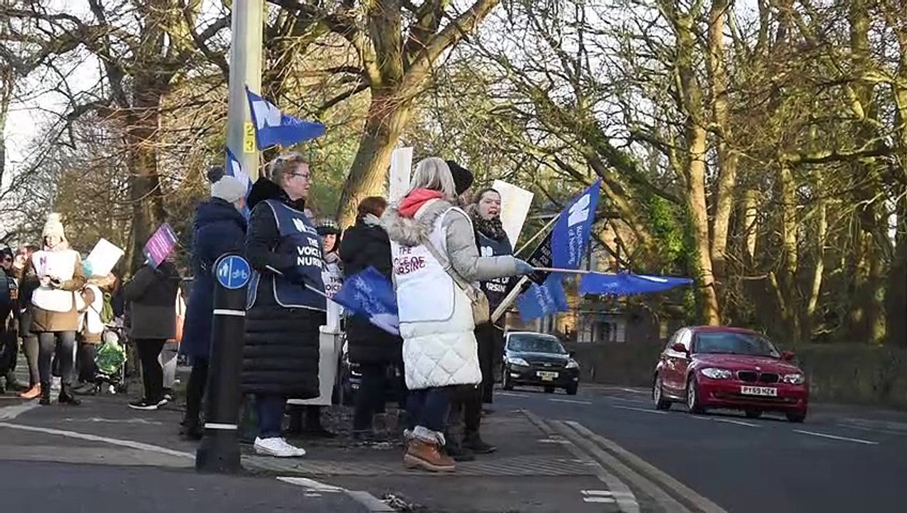 Wigan nurses strike