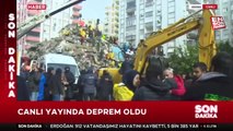 Adana'da canlı yayında deprem anı