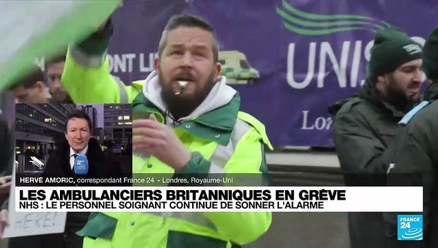 Les ambulanciers britanniques en grève, le personnel soignant continue de sonner l'alarme