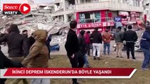 İkinci deprem kameralara böyle yansıdı