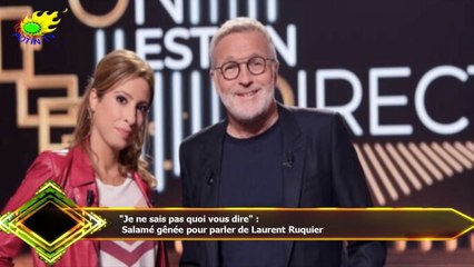 "Je ne sais pas quoi vous dire" :  Salamé gênée pour parler de Laurent Ruquier
