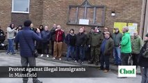 Protest against illigal immigrants in Mansfield