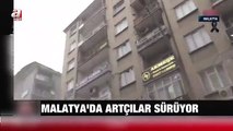 Deprem canlı yayında vurdu! Muhabir deprem bölgesinde konuşurken arkadaki bina yıkıldı