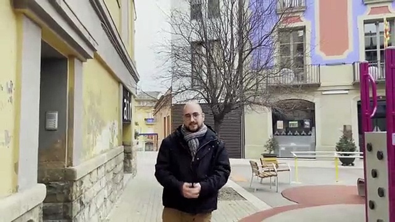 Vídeo de Martí Claret, activista 'indepe' que pintó el Consejo Comarcal de l'Anoia
