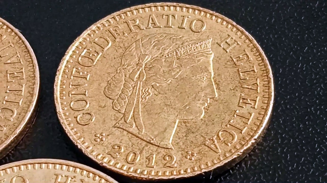 55.000.00$$ if you have these gold coins (not copper)Swiss 5 Rappen Coin