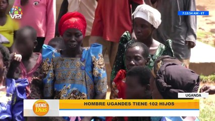 ¡102 hijos! El sorprendente récord de un hombre en Uganda