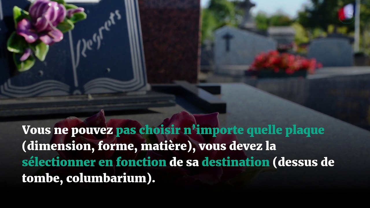 Choisir une plaque funéraire