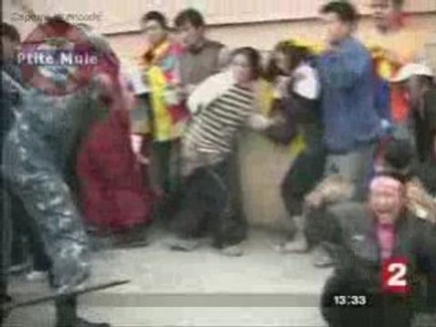 Manifestation des tibetains en exil au Népal