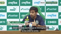 Endrick 'still needs to go to Disneyland' - Palmeiras coach Ferreira