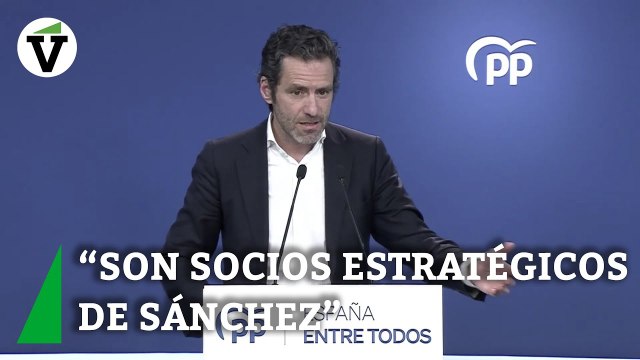 El PP eleva el tono contra Vox por la moción de Tamames: Es un socio estratégico de Sánchez