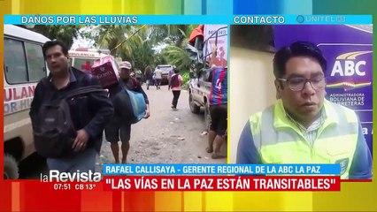 Vía troncal hacia Caranavi y el norte de La Paz está transitable, pero con precaución, reporta ABC
