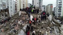 لقطات جوية لعمليات الإنقاذ في أضنة التركية بعد الزلزال