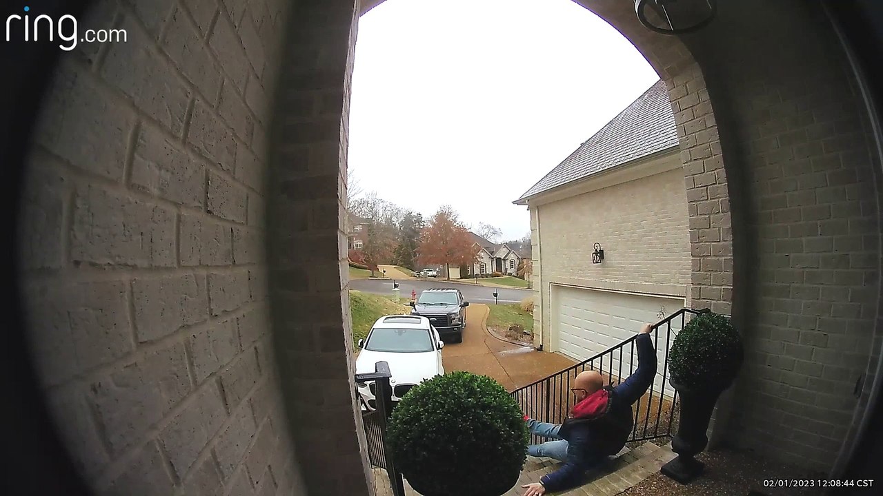 Slipping Down Some Icy Stairs