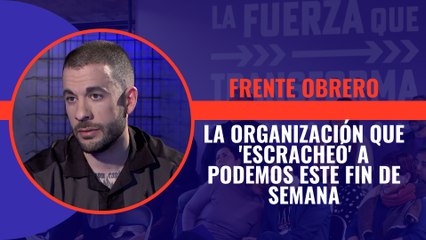 Roberto Vaquero, de Frente Obrero, la organización que 'escracheó' a Podemos este fin de semana