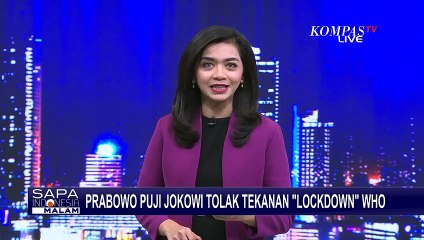 Download Video: Prabowo Subianto Puji Presiden Joko Widodo Tolak Tekanan Lockdown dari WHO Saat Covid-19