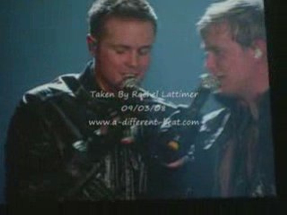 westlife tour 2008: nickys speach cardiff 09/03 sweaty bum