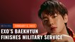 ‘I’m here’: EXO’s Baekhyun finishes military service
